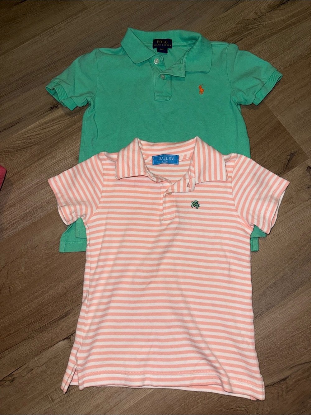 Ralph Lauren Mint Green Polo and J. Bailey Stripe polo